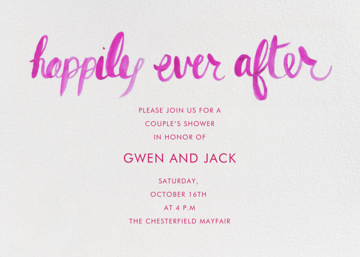 Ever After - Bridal Shower Invitation by Linda and Harriett