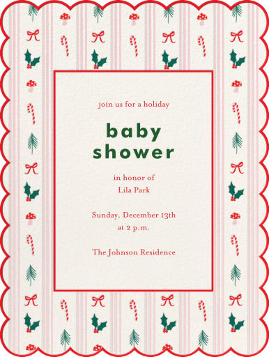 Little Holiday Things - Baby Shower Invitation by Meri Meri