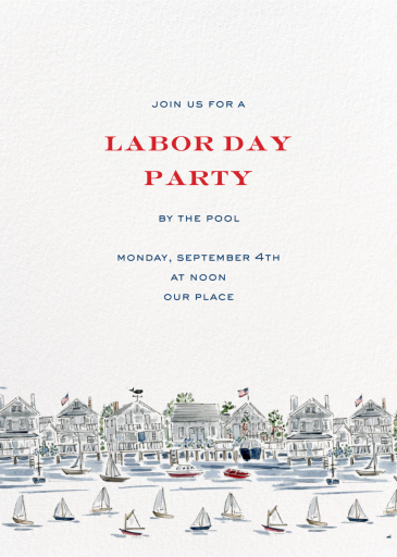 Sunny Harbor (Riley Sheehey) - Labor Day Invitation by Dogwood Hill