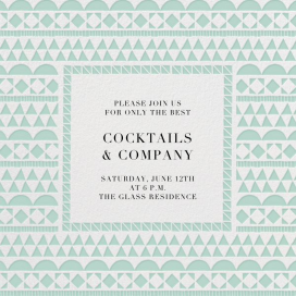 Geometric Border by Paperless Post