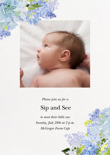 Wild Lilac - Sip and See Invitation by Felix Doolittle