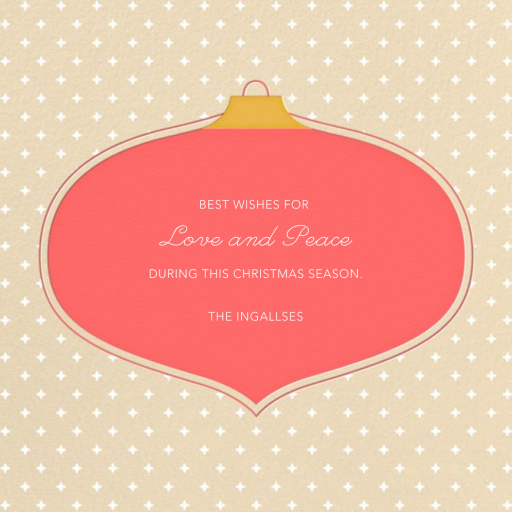 Ornament Wishes - Holiday Card by Paperless Post - Back