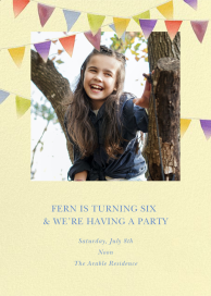 Rainbow Banner - Birthday Invitation by Felix Doolittle