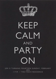 Keep Calm and Party On by Paperless Post