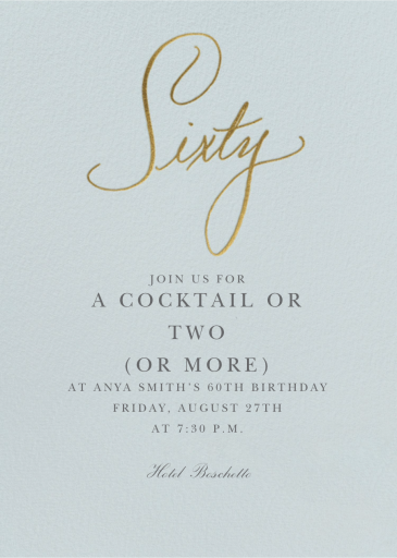 Milestone Manuscript - Birthday Invitation by Stephanie Fishwick