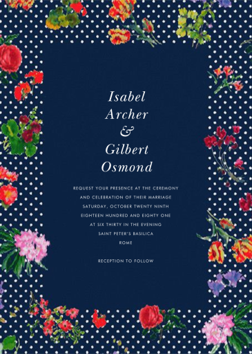 Botanical Dot - Wedding Invitation by Oscar de la Renta