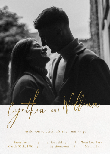 Romantic Photo - Wedding Invitation by Paperless Post