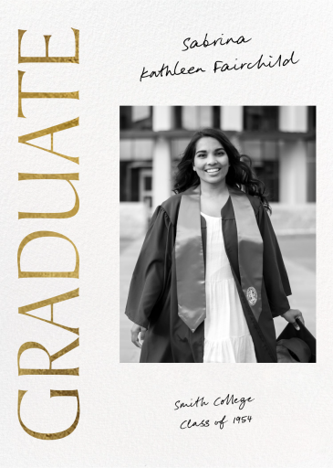 Grad Duo - Graduation Announcement by Paperless Post