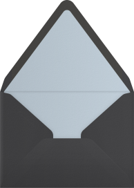 Sobre para invitación minimalista con foto en primer plano