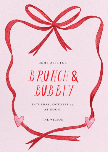 Bow Tied - Get-Together Invitation by Mr. Boddington's Studio