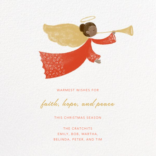 Herald Angel - Holiday Card by Paperless Post