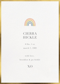 Mini Rainbow - Rainbow Baby Announcement by Sugar Paper