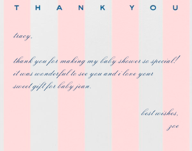 Awning Stripe - Thank You Card by Paperless Post