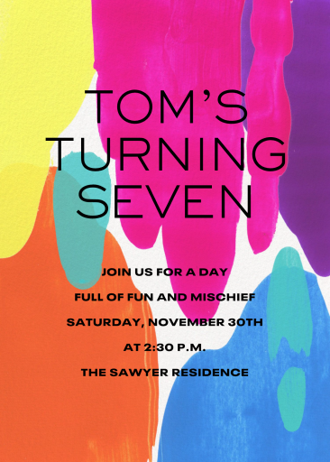 Joyful Colors - Birthday Invitation by Paperless Post