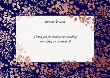 Richmond Park (Stationery) - Thank You Card by Oscar de la Renta