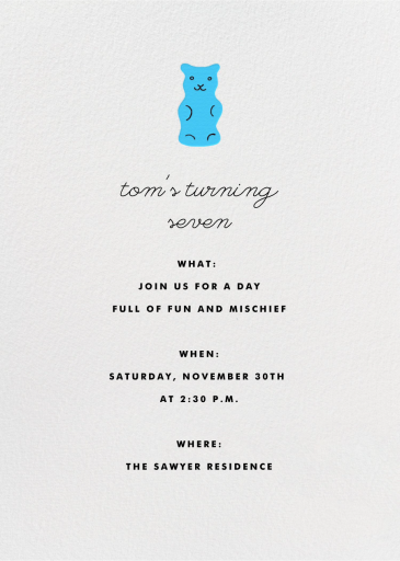 Candy Party by The Indigo Bunting - Back