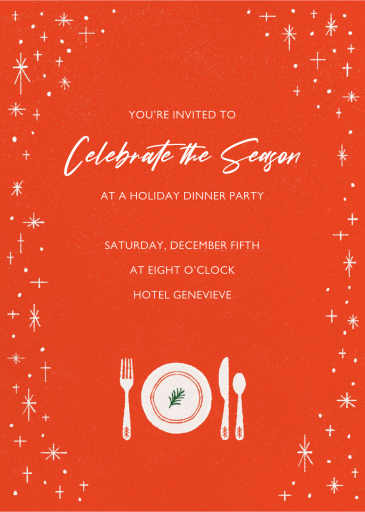 Tasty Tablescape - Holiday Party Invitation by Paperless Post - Back