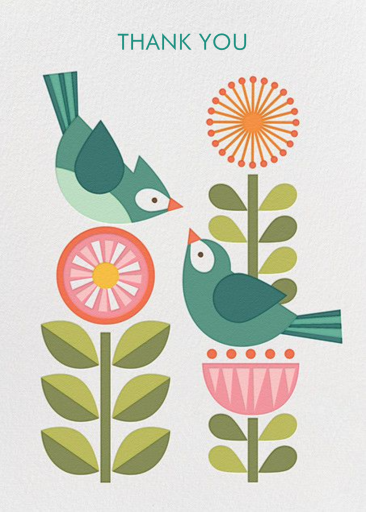 Pareja de pájaros azules de Petit Collage