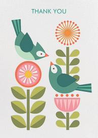 Pareja de pájaros azules de Petit Collage