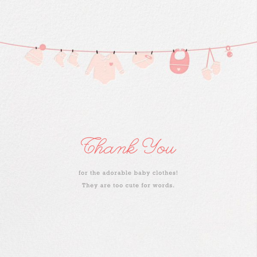 Onesie - Thank You Card by Paperless Post