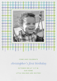 Tattersall - Birthday Invitation by Paperless Post