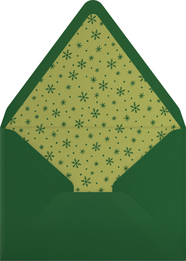 Holiday Doodles Party Invitation Envelope
