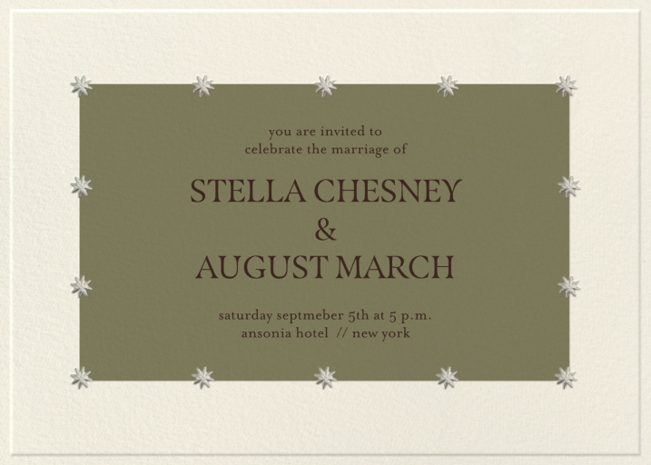 Olive Scene - Wedding Invitation by Few & Fahr Studio