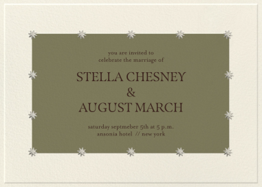 Olive Scene - Wedding Invitation by Few & Fahr Studio