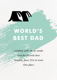 Modern Brushstroke - Father's Day Invitation by Paperless Post