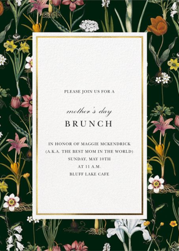 Ars Botanica - Mother's Day Invitation by Oscar de la Renta