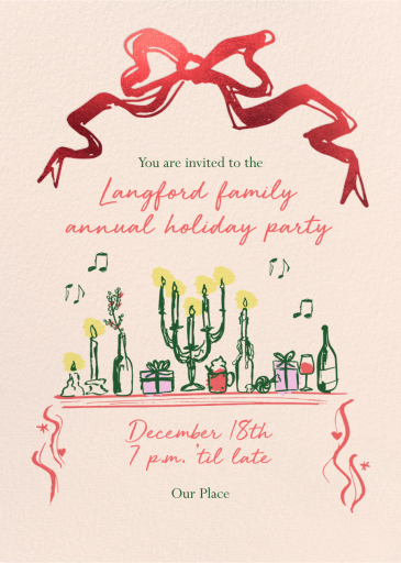 Set the Mood - Christmas Party Invitation by Pulp Templates Co.