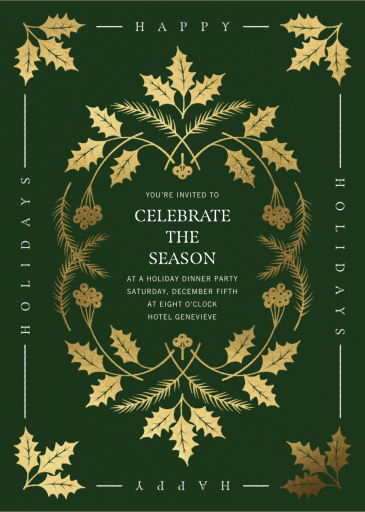 Winter Crest - Invitation by Paperless Post