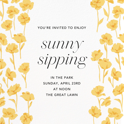 Magic Garden - Spring Party Invitation by Carolina Herrera