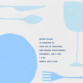 Place Setting - Square - Birthday Invitation by Paperless Post