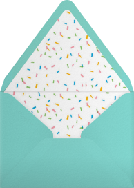 Sobre para invitación de cumpleaños «Sprinkle»