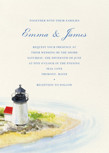 Lighthouse View - Invitation by Felix Doolittle
