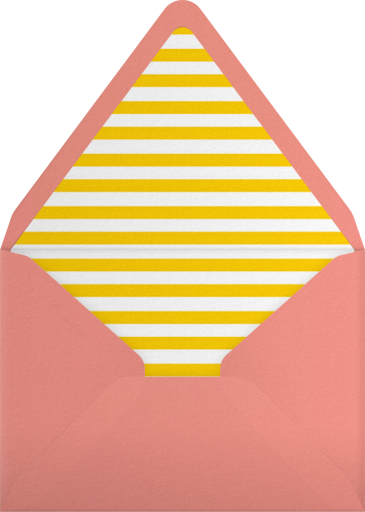 Photo Collage Yellow Gold Invitation Envelope