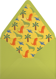 Dinosaur Blowout - Paperless Post Envelope