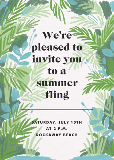 Tropical Breeze - Beach Party Invitation by Paperless Post