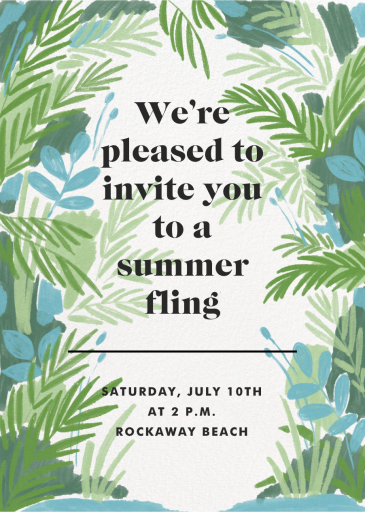 Tropical Breeze - Summer Party Invitation by Paperless Post