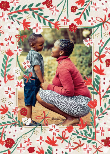 Merry Florals Photo - Greeting Card by Mr. Boddington's Studio