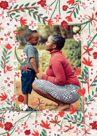 Merry Florals Photo - Christmas Card by Mr. Boddington's Studio