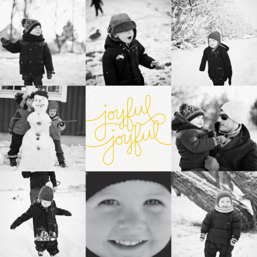 Happy Happy Joy Joy (Multi Photo) - Holiday Card by Paperless Post