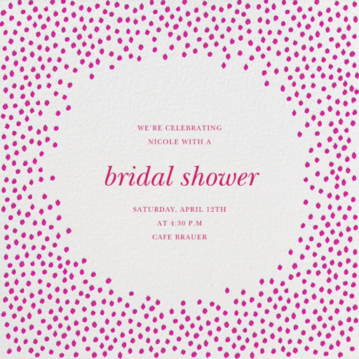 Ikat Dot Home - Bridal Shower Invitation by Oscar de la Renta