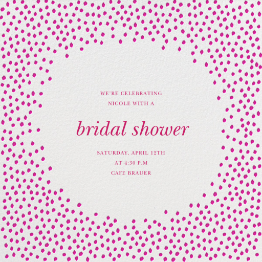 Ikat Dot Home - Bridal Shower Invitation by oscar-de-la-renta