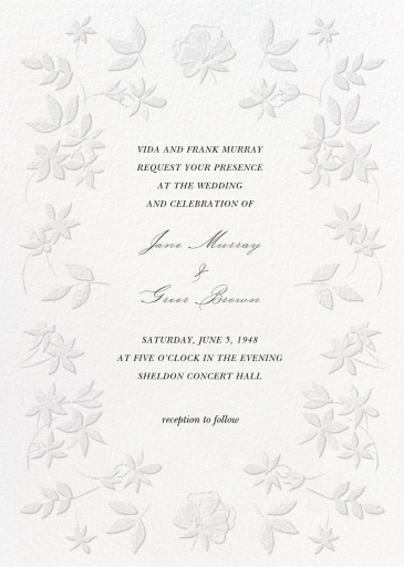 Embossed Flowers by  Monique Lhuillier