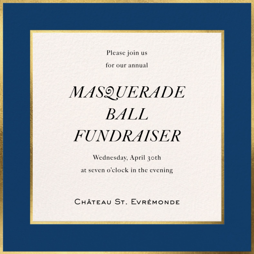 Golden Edge - Fundraiser Invitation by Paperless Post