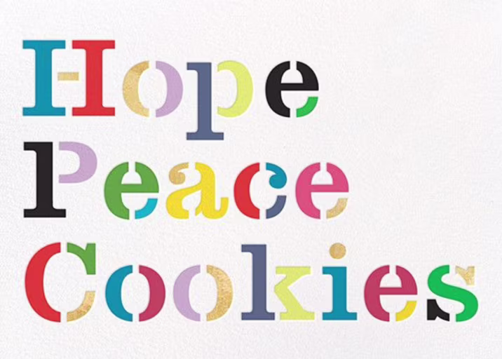 Hope Peace Cookies - New Year's Card by kate spade new york