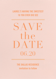 Typographic II - Save the Date by kate spade new york