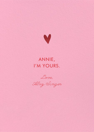 Slow in Love - Valentine's Day Card by Hello!Lucky - Back